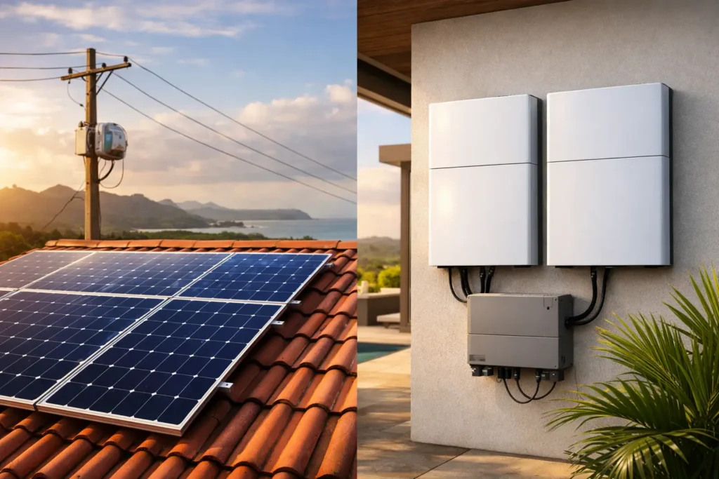 Net Metering Versus Batteries for Nicoya Homes