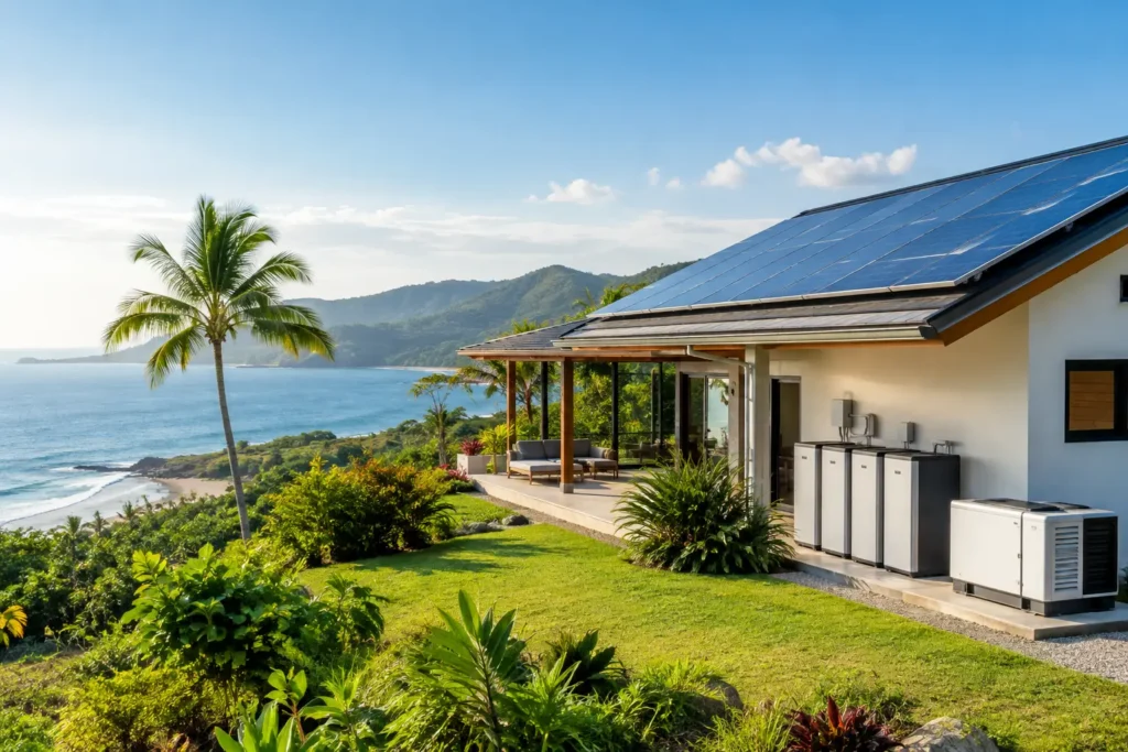 Coastal Home Microgrid Design for Nicoya